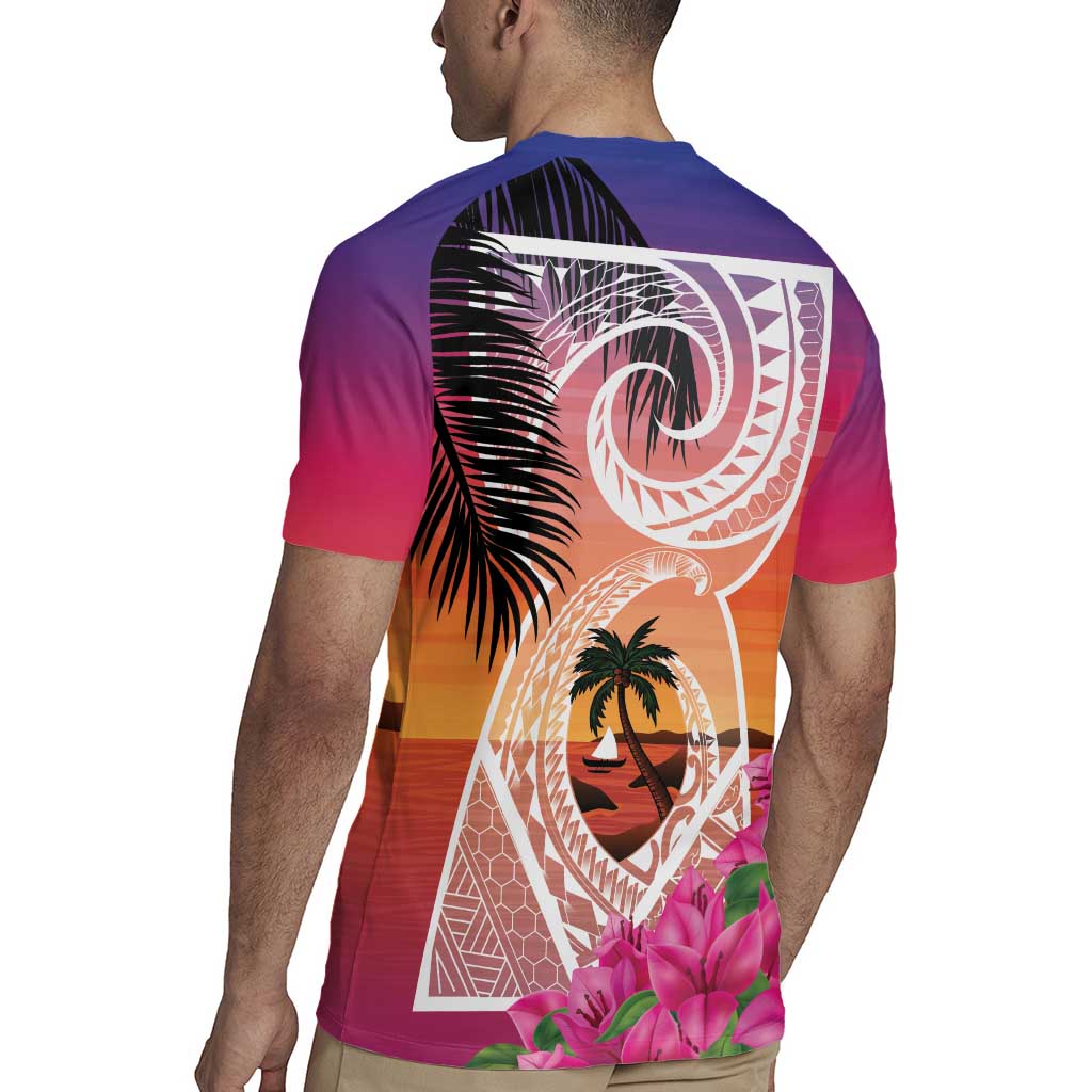 Guam Chamorro Rugby Jersey Artsy Latte Stone