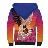 Guam Chamorro Sherpa Hoodie Artsy Latte Stone