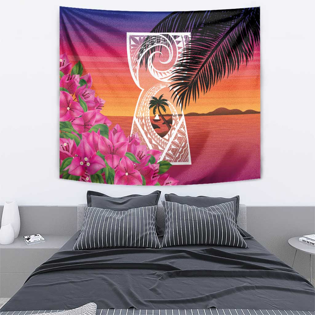 Guam Chamorro Tapestry Artsy Latte Stone