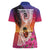 Guam Chamorro Women Polo Shirt Artsy Latte Stone