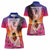 Guam Chamorro Women Polo Shirt Artsy Latte Stone