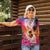 Guam Chamorro Women Polo Shirt Artsy Latte Stone