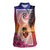 Guam Chamorro Women Sleeveless Polo Shirt Artsy Latte Stone