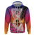 Guam Chamorro Zip Hoodie Artsy Latte Stone