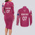 Personalised New Zealand Rugby Couples Matching Long Sleeve Bodycon Dress and Long Sleeve Button Shirt Aotearoa Champions - Pink Version