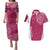 Personalised New Zealand Rugby Couples Matching Puletasi and Hawaiian Shirt Aotearoa Champions - Pink Version