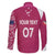 Personalised New Zealand Rugby Family Matching Summer Maxi Dress and Hawaiian Shirt Aotearoa Champions - Pink Version