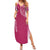 Personalised New Zealand Rugby Family Matching Summer Maxi Dress and Hawaiian Shirt Aotearoa Champions - Pink Version