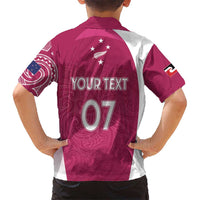 Personalised New Zealand Rugby Kid Hawaiian Shirt Aotearoa Champions - Pink Version