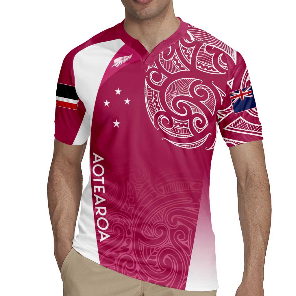 Personalised New Zealand Rugby Rugby Jersey Aotearoa Champions - Pink Version