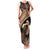 Father's Day Polynesian Pattern Family Matching Tank Maxi Dress and Hawaiian Shirt Tropical Humpback Whale