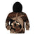 Father's Day Polynesian Pattern Kid Hoodie Tropical Humpback Whale