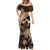 Father's Day Polynesian Pattern Mermaid Dress Tropical Humpback Whale
