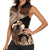 Father's Day Polynesian Pattern Women Sleeveless Polo Shirt Tropical Humpback Whale