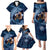 Father's Day Polynesian Pattern Family Matching Puletasi and Hawaiian Shirt Tropical Humpback Whale - Navy