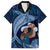 Father's Day Polynesian Pattern Family Matching Puletasi and Hawaiian Shirt Tropical Humpback Whale - Navy