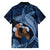 Father's Day Polynesian Pattern Family Matching Puletasi and Hawaiian Shirt Tropical Humpback Whale - Navy