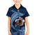 Father's Day Polynesian Pattern Family Matching Puletasi and Hawaiian Shirt Tropical Humpback Whale - Navy