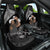 Father's Day Polynesian Pattern Car Seat Cover Tropical Humpback Whale - Black