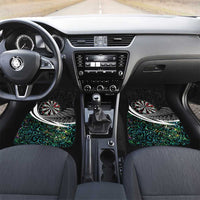 Personalized NZ Darts Car Mats Paua Shell Maori Koru Whakairo - Polynesian Pride