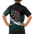 Personalized NZ Darts Family Matching Summer Maxi Dress and Hawaiian Shirt Paua Shell Maori Koru Whakairo - Polynesian Pride