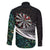 Personalized NZ Darts Family Matching Summer Maxi Dress and Hawaiian Shirt Paua Shell Maori Koru Whakairo - Polynesian Pride