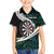 Personalized NZ Darts Family Matching Summer Maxi Dress and Hawaiian Shirt Paua Shell Maori Koru Whakairo - Polynesian Pride
