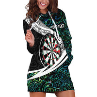 Personalized NZ Darts Hoodie Dress Paua Shell Maori Koru Whakairo LT7 Colorful - Polynesian Pride