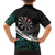 Personalized NZ Darts Kid Hawaiian Shirt Paua Shell Maori Koru Whakairo - Polynesian Pride
