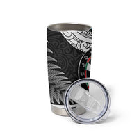 Personalized NZ Darts Tumbler Cup Paua Shell Maori Koru Whakairo - Polynesian Pride