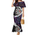 Personalized NZ Darts Family Matching Mermaid Dress and Hawaiian Shirt Paua Shell Maori Koru Whakairo - Purple - Polynesian Pride
