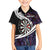 Personalized NZ Darts Kid Hawaiian Shirt Paua Shell Maori Koru Whakairo - Purple - Polynesian Pride