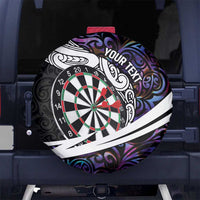 Personalized NZ Darts Spare Tire Cover Paua Shell Maori Koru Whakairo - Purple LT7 No hole Purple - Polynesian Pride