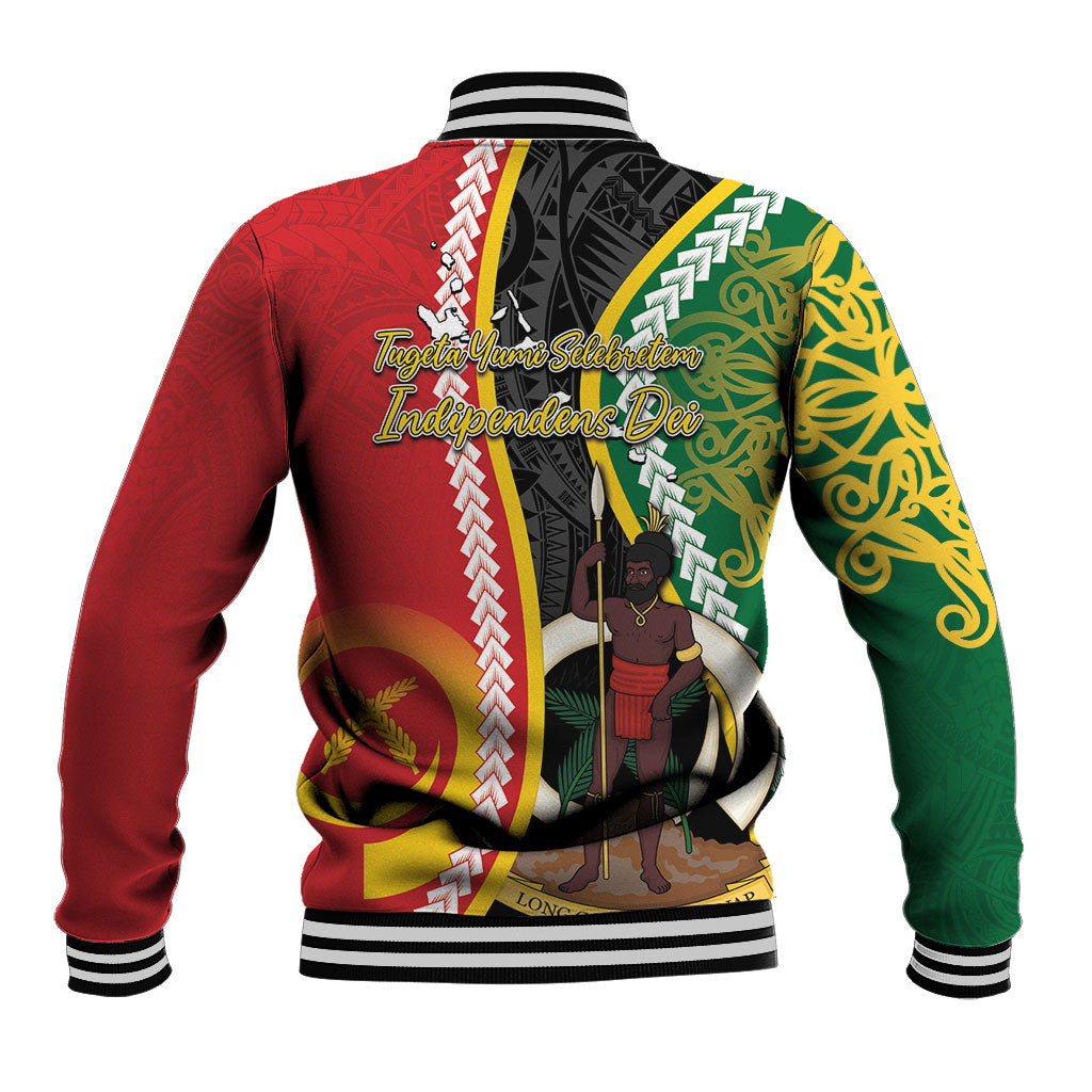 Ni-Vanuatu Indipendens Dei Celebretem Baseball Jacket Yumi Yumi Yumi