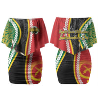 Ni-Vanuatu Indipendens Dei Celebretem Couples Matching Off Shoulder Short Dress and Long Sleeve Button Shirt Yumi Yumi Yumi