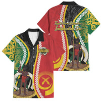 Ni-Vanuatu Indipendens Dei Celebretem Family Matching Off The Shoulder Long Sleeve Dress and Hawaiian Shirt Yumi Yumi Yumi