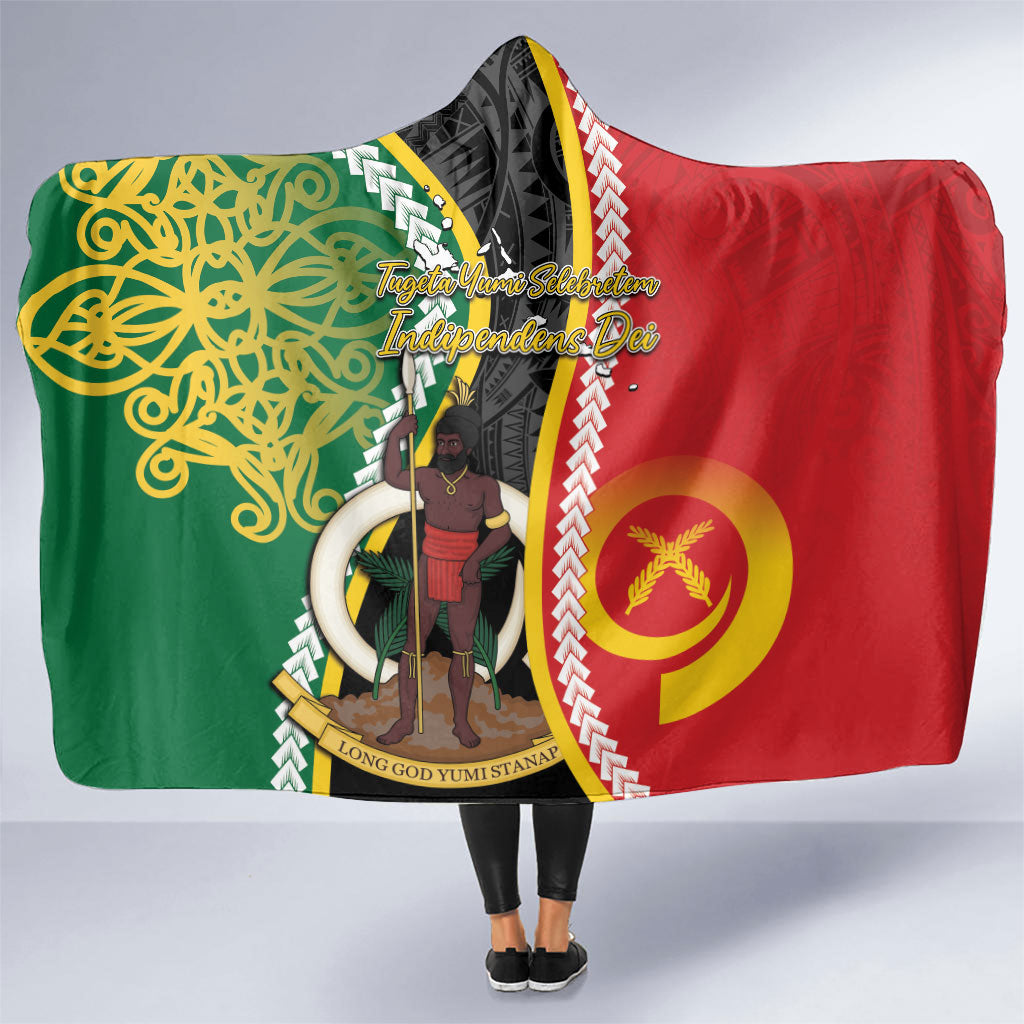 Ni-Vanuatu Indipendens Dei Celebretem Hooded Blanket Yumi Yumi Yumi