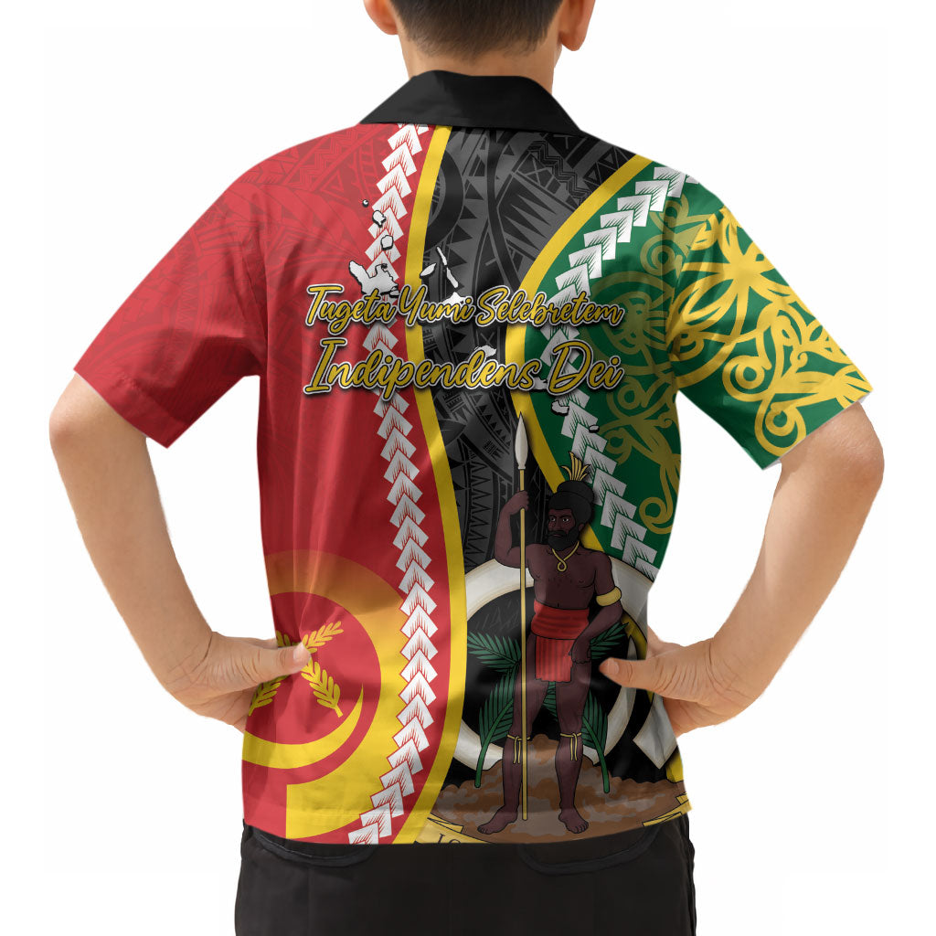 Ni-Vanuatu Indipendens Dei Celebretem Kid Hawaiian Shirt Yumi Yumi Yumi