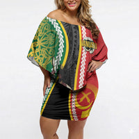 Ni-Vanuatu Indipendens Dei Celebretem Off Shoulder Short Dress Yumi Yumi Yumi