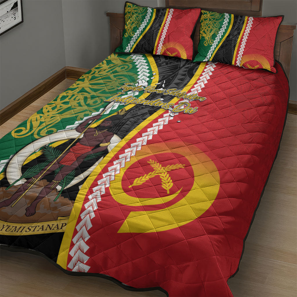 Ni-Vanuatu Indipendens Dei Celebretem Quilt Bed Set Yumi Yumi Yumi
