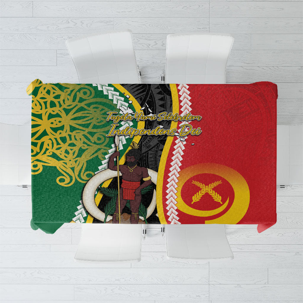 Ni-Vanuatu Indipendens Dei Celebretem Tablecloth Yumi Yumi Yumi LT7 Multicolor - Polynesian Pride