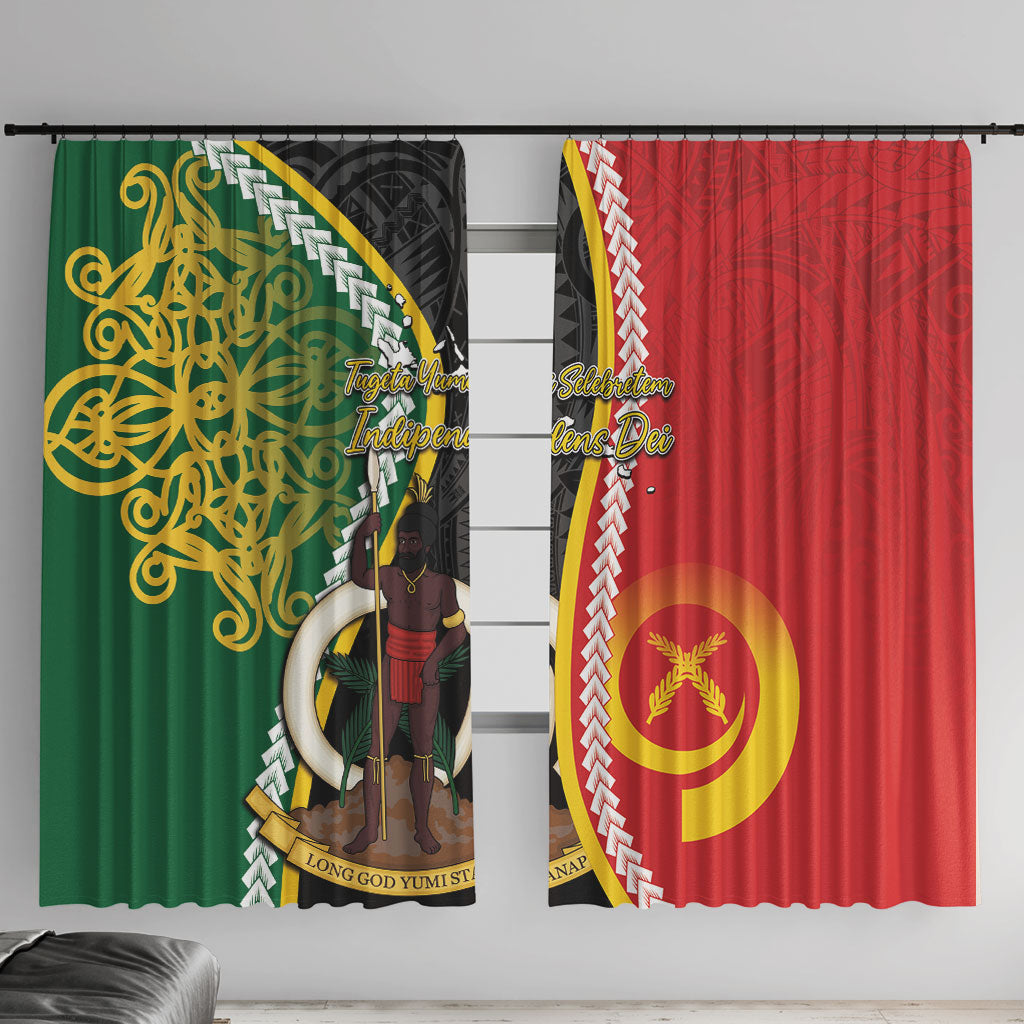 Ni-Vanuatu Indipendens Dei Celebretem Window Curtain Yumi Yumi Yumi