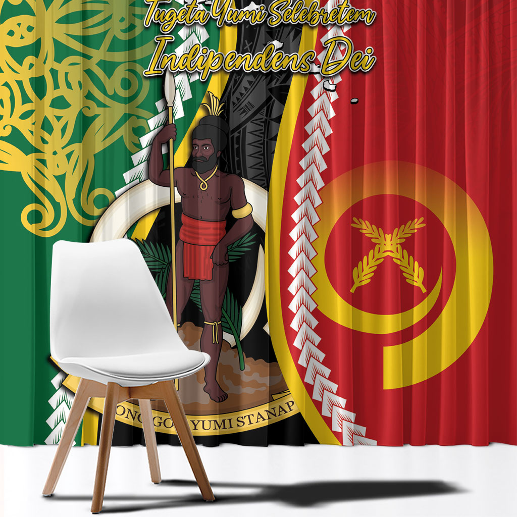 Ni-Vanuatu Indipendens Dei Celebretem Window Curtain Yumi Yumi Yumi
