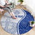 Personalised Queen Victoria School Round Carpet QVS Old Boys LT7 - Polynesian Pride