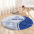Personalised Queen Victoria School Round Carpet QVS Old Boys LT7 - Polynesian Pride