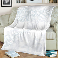 Samoa White Sunday Blanket Hibiscus Special LT7 - Polynesian Pride