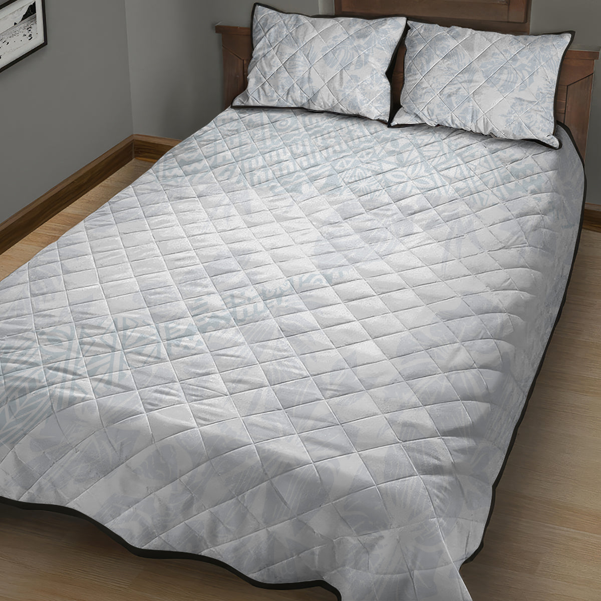 Samoa White Sunday Quilt Bed Set Hibiscus Special LT7 - Polynesian Pride