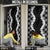 Hawaii Aloha Plumeria Lei Black Palaka Door Cover - Polynesian Pride