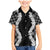 Hawaii Aloha Plumeria Lei Black Palaka Family Matching Mermaid Dress and Hawaiian Shirt - Polynesian Pride