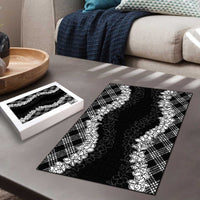 Hawaii Aloha Plumeria Lei Black Palaka Puzzle LT7 - Polynesian Pride